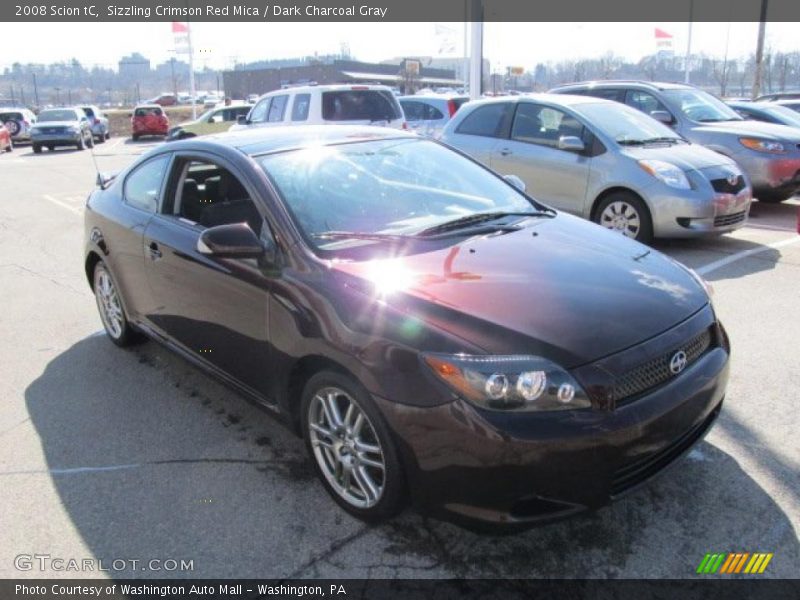 Sizzling Crimson Red Mica / Dark Charcoal Gray 2008 Scion tC