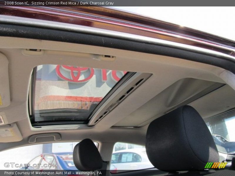 Sizzling Crimson Red Mica / Dark Charcoal Gray 2008 Scion tC