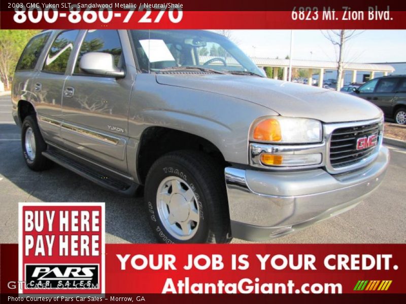Sandalwood Metallic / Neutral/Shale 2003 GMC Yukon SLT