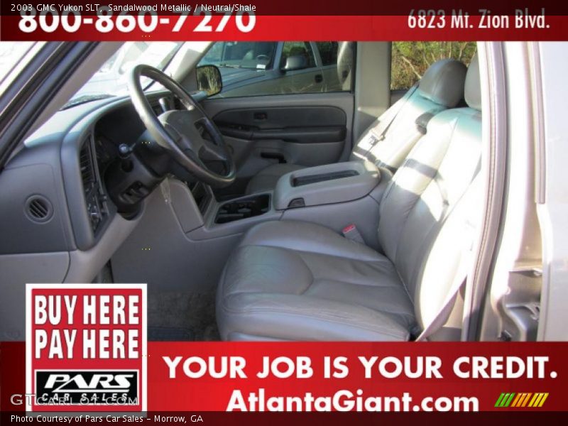 Sandalwood Metallic / Neutral/Shale 2003 GMC Yukon SLT