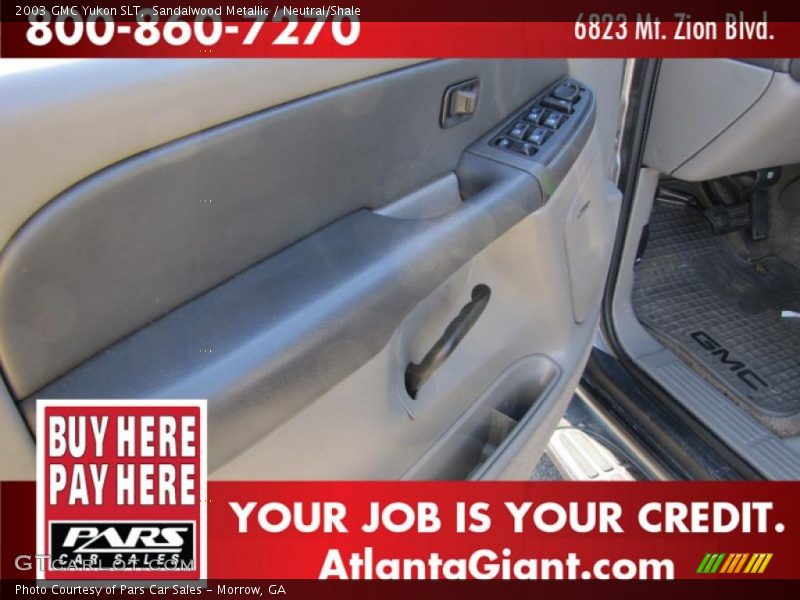 Sandalwood Metallic / Neutral/Shale 2003 GMC Yukon SLT