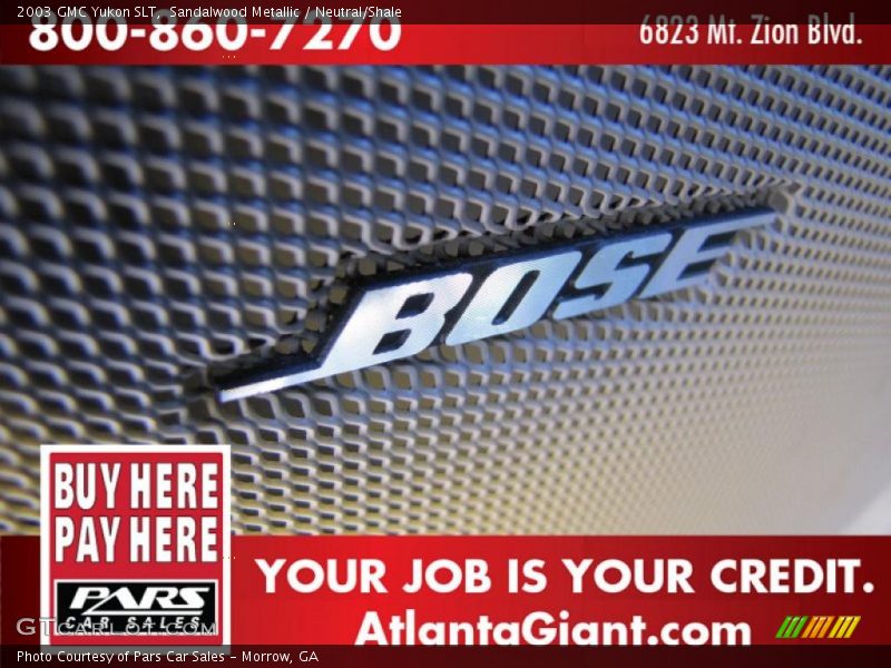 Sandalwood Metallic / Neutral/Shale 2003 GMC Yukon SLT