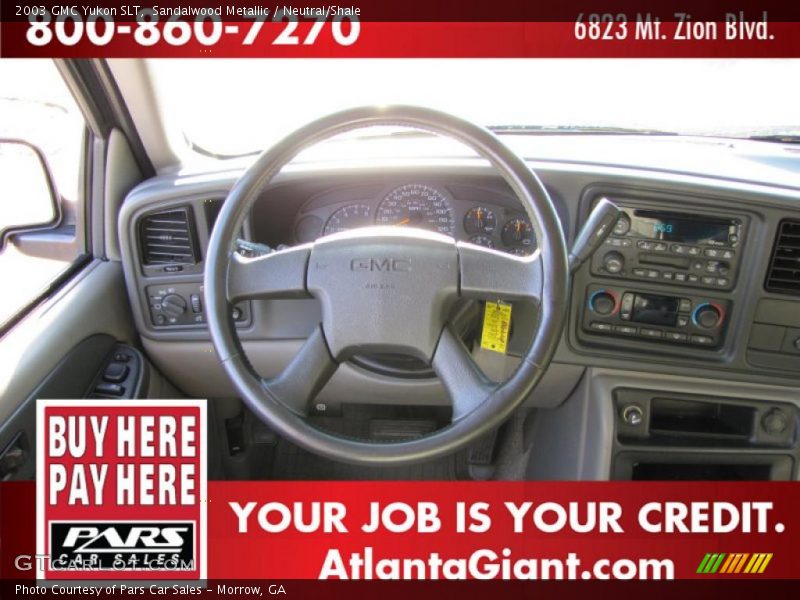 Sandalwood Metallic / Neutral/Shale 2003 GMC Yukon SLT