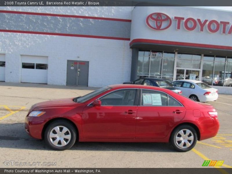 Barcelona Red Metallic / Bisque 2008 Toyota Camry LE