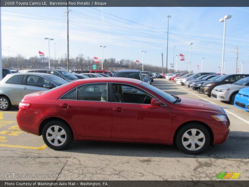 Barcelona Red Metallic / Bisque 2008 Toyota Camry LE