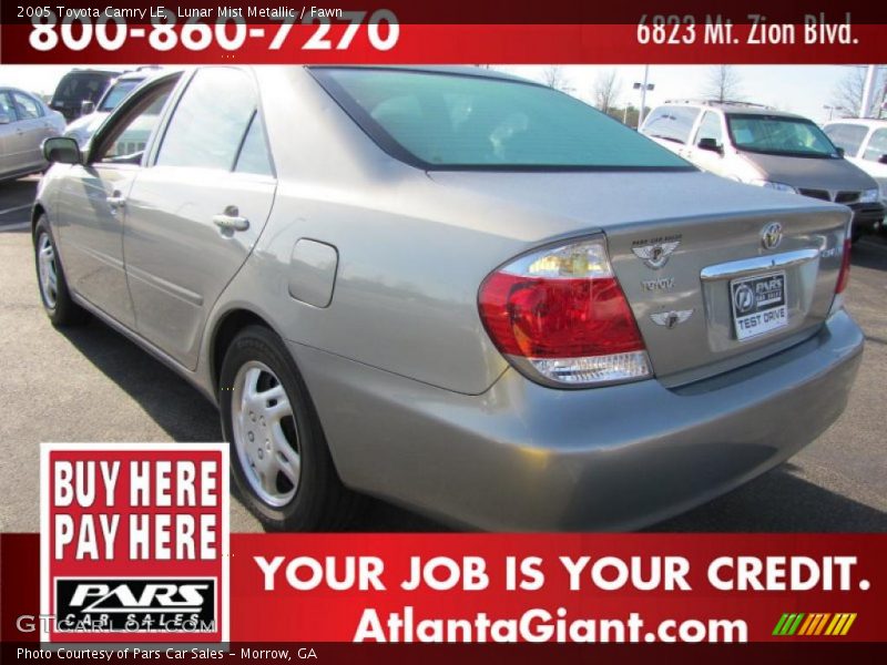 Lunar Mist Metallic / Fawn 2005 Toyota Camry LE