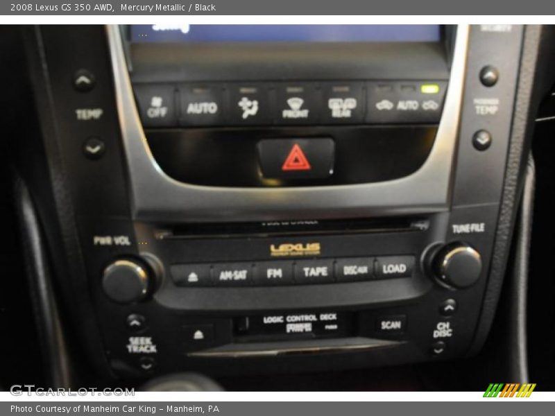 Mercury Metallic / Black 2008 Lexus GS 350 AWD