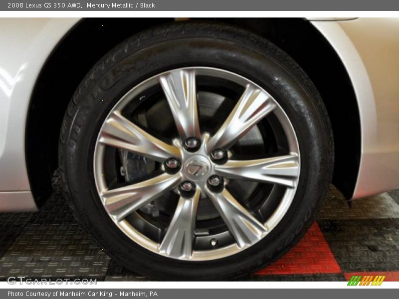 Mercury Metallic / Black 2008 Lexus GS 350 AWD