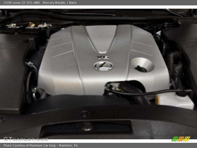 Mercury Metallic / Black 2008 Lexus GS 350 AWD