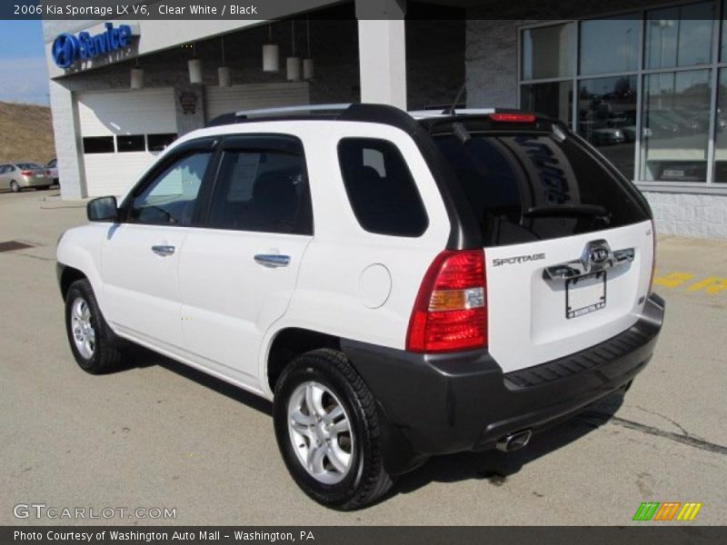 Clear White / Black 2006 Kia Sportage LX V6