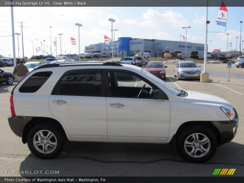 Clear White / Black 2006 Kia Sportage LX V6