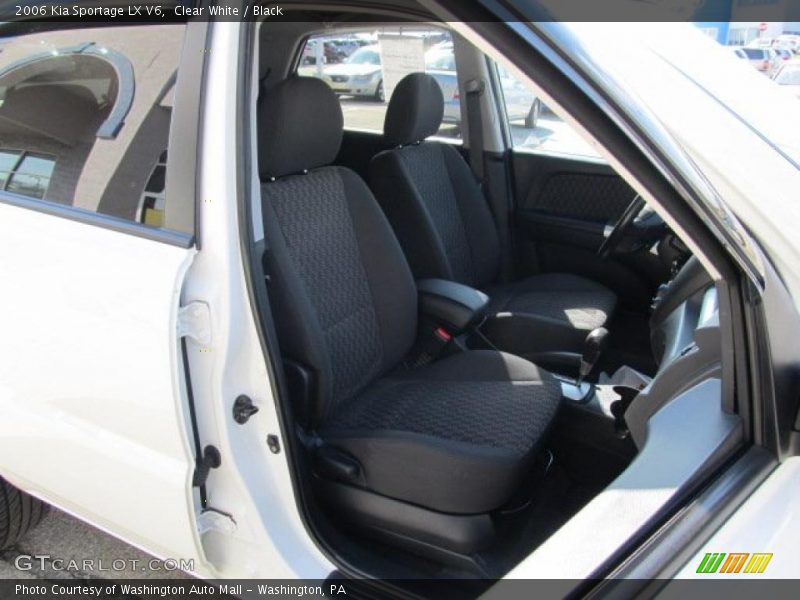Clear White / Black 2006 Kia Sportage LX V6