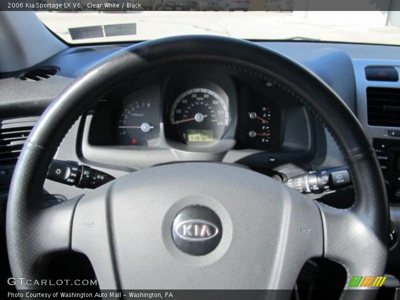 Clear White / Black 2006 Kia Sportage LX V6