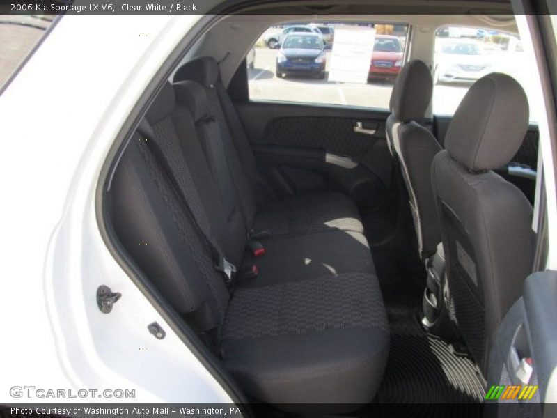 Clear White / Black 2006 Kia Sportage LX V6