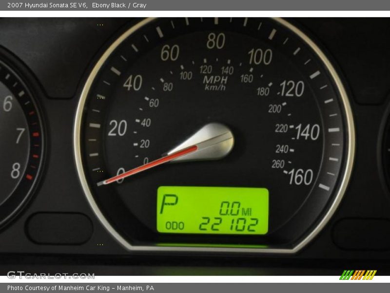 Ebony Black / Gray 2007 Hyundai Sonata SE V6