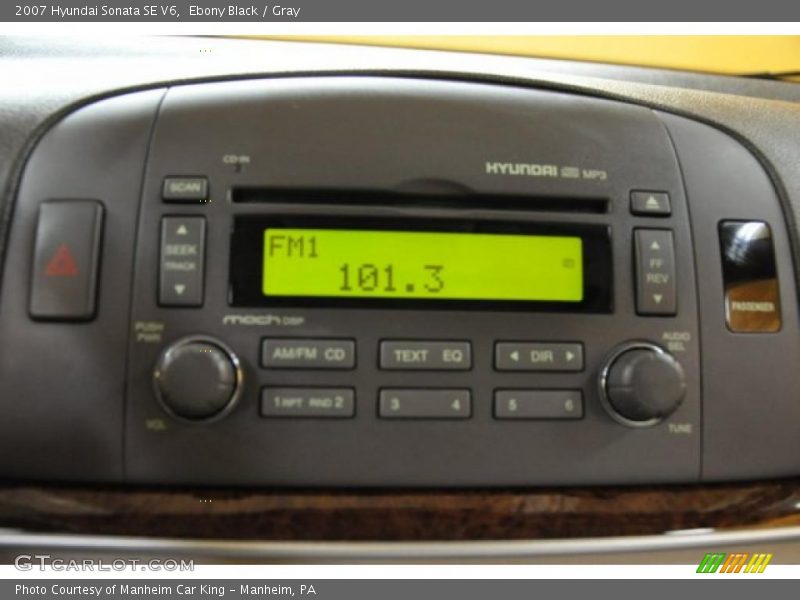 Ebony Black / Gray 2007 Hyundai Sonata SE V6