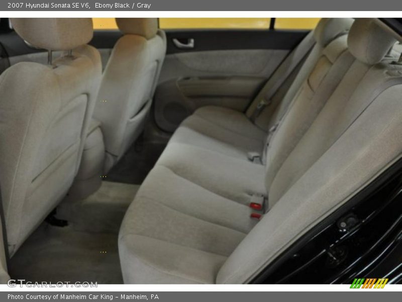 Ebony Black / Gray 2007 Hyundai Sonata SE V6
