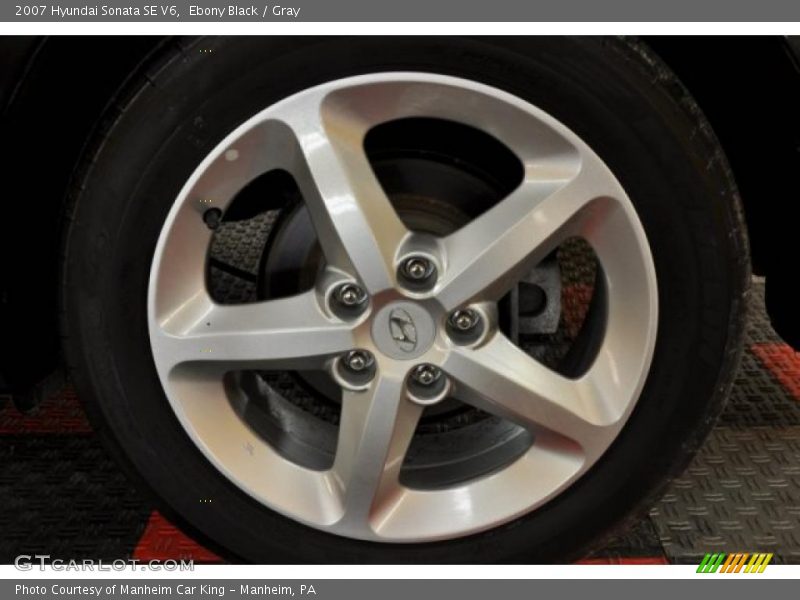 Ebony Black / Gray 2007 Hyundai Sonata SE V6