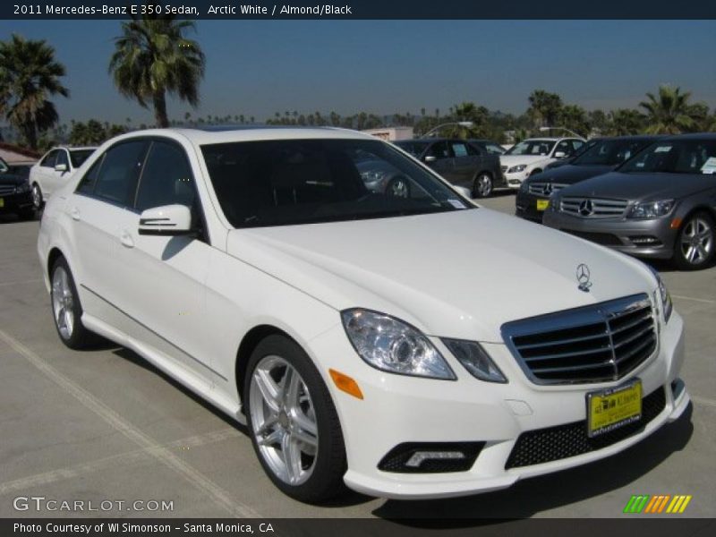 Arctic White / Almond/Black 2011 Mercedes-Benz E 350 Sedan