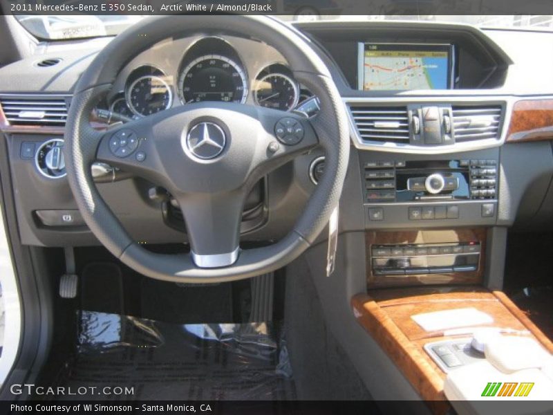 Arctic White / Almond/Black 2011 Mercedes-Benz E 350 Sedan