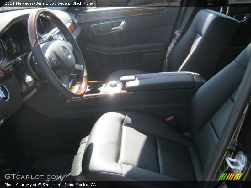 Black / Black 2011 Mercedes-Benz E 350 Sedan
