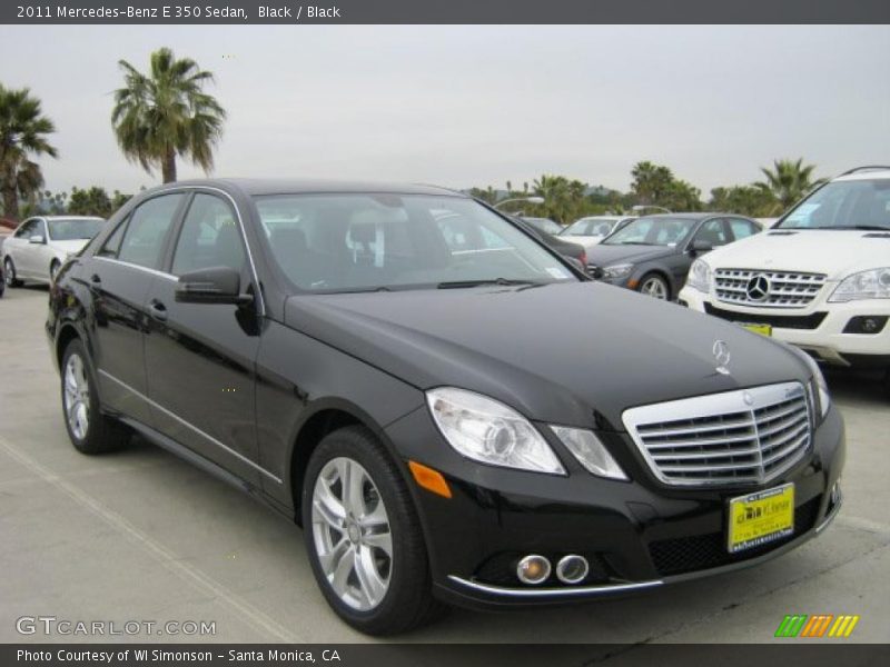 Black / Black 2011 Mercedes-Benz E 350 Sedan
