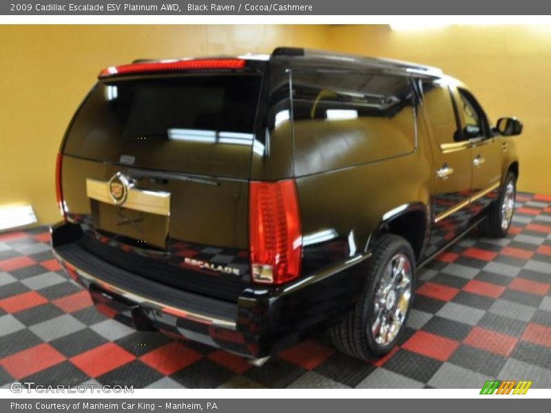 Black Raven / Cocoa/Cashmere 2009 Cadillac Escalade ESV Platinum AWD