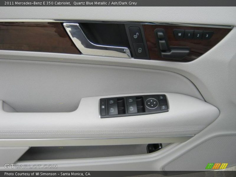Quartz Blue Metallic / Ash/Dark Grey 2011 Mercedes-Benz E 350 Cabriolet