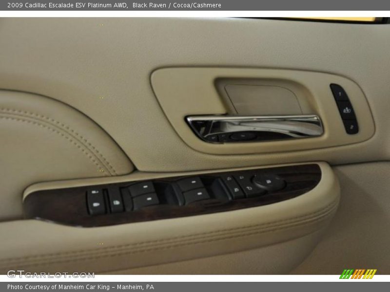 Black Raven / Cocoa/Cashmere 2009 Cadillac Escalade ESV Platinum AWD