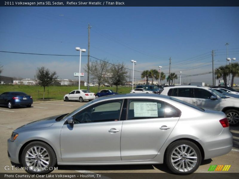 Reflex Silver Metallic / Titan Black 2011 Volkswagen Jetta SEL Sedan