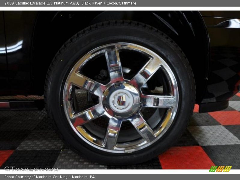 Black Raven / Cocoa/Cashmere 2009 Cadillac Escalade ESV Platinum AWD