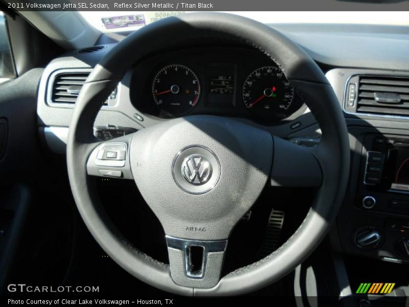 Reflex Silver Metallic / Titan Black 2011 Volkswagen Jetta SEL Sedan