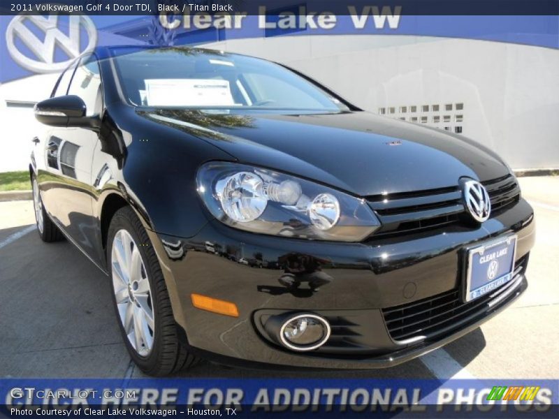 Black / Titan Black 2011 Volkswagen Golf 4 Door TDI