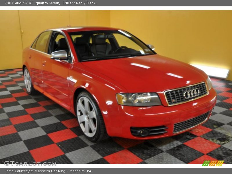 Brilliant Red / Black 2004 Audi S4 4.2 quattro Sedan