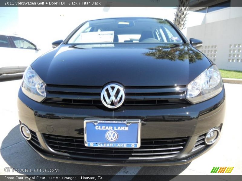 Black / Titan Black 2011 Volkswagen Golf 4 Door TDI