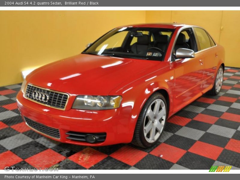 Brilliant Red / Black 2004 Audi S4 4.2 quattro Sedan