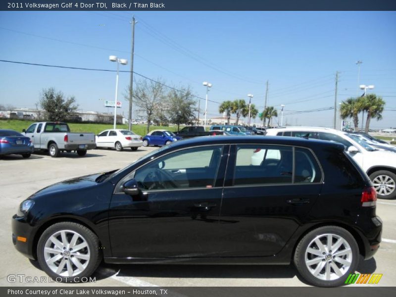 Black / Titan Black 2011 Volkswagen Golf 4 Door TDI