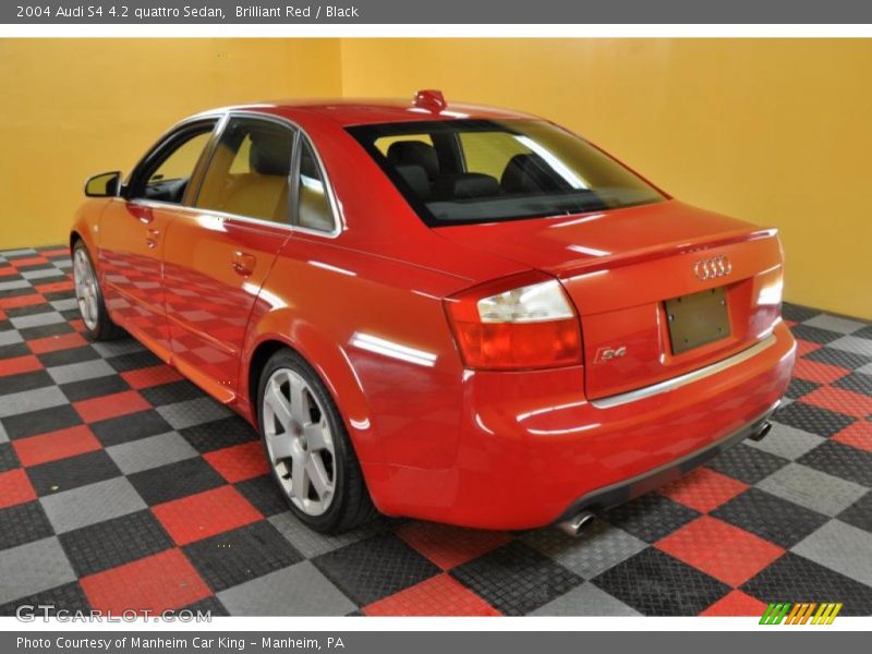 Brilliant Red / Black 2004 Audi S4 4.2 quattro Sedan
