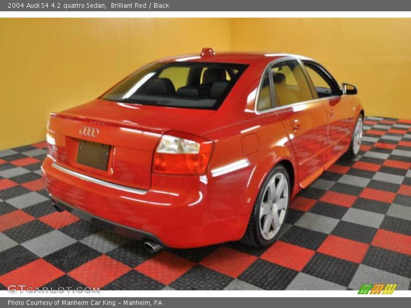 Brilliant Red / Black 2004 Audi S4 4.2 quattro Sedan
