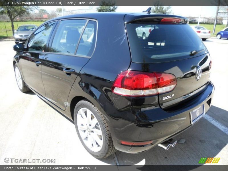 Black / Titan Black 2011 Volkswagen Golf 4 Door TDI