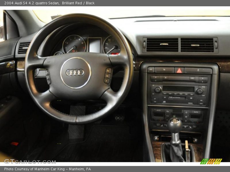 Brilliant Red / Black 2004 Audi S4 4.2 quattro Sedan