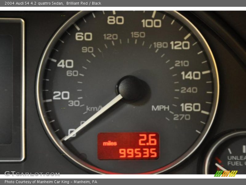 Brilliant Red / Black 2004 Audi S4 4.2 quattro Sedan