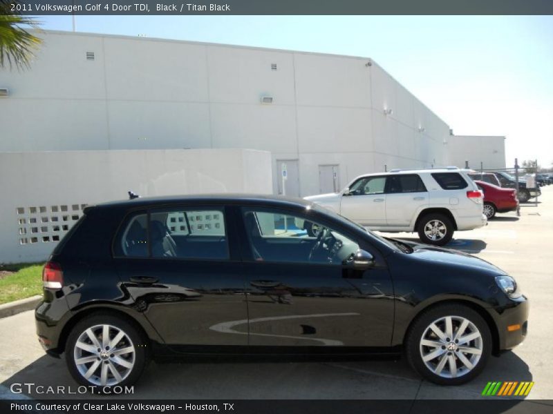 Black / Titan Black 2011 Volkswagen Golf 4 Door TDI