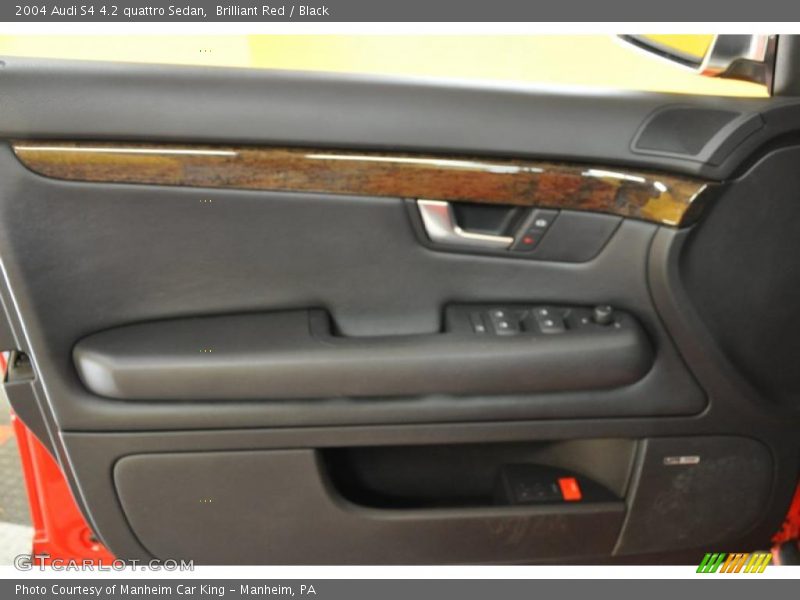 Brilliant Red / Black 2004 Audi S4 4.2 quattro Sedan
