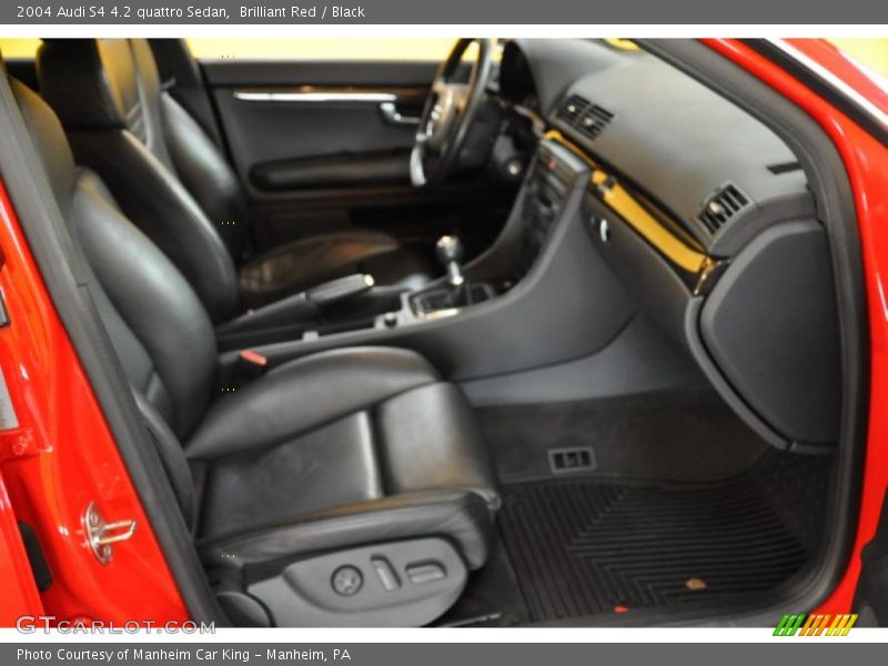 Brilliant Red / Black 2004 Audi S4 4.2 quattro Sedan