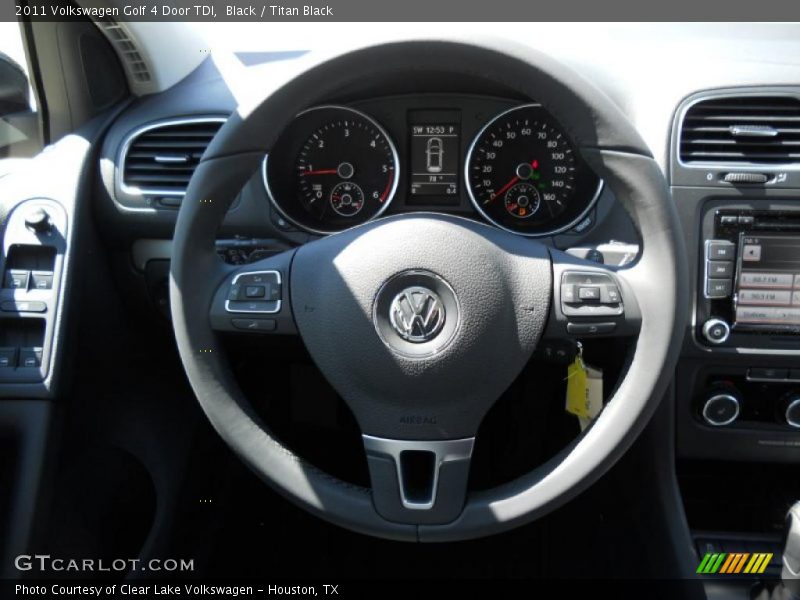 Black / Titan Black 2011 Volkswagen Golf 4 Door TDI