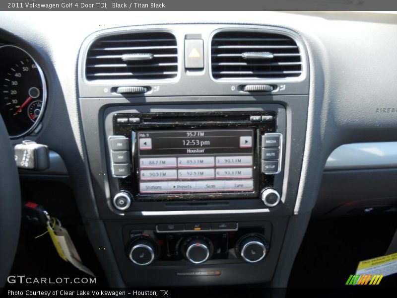 Black / Titan Black 2011 Volkswagen Golf 4 Door TDI
