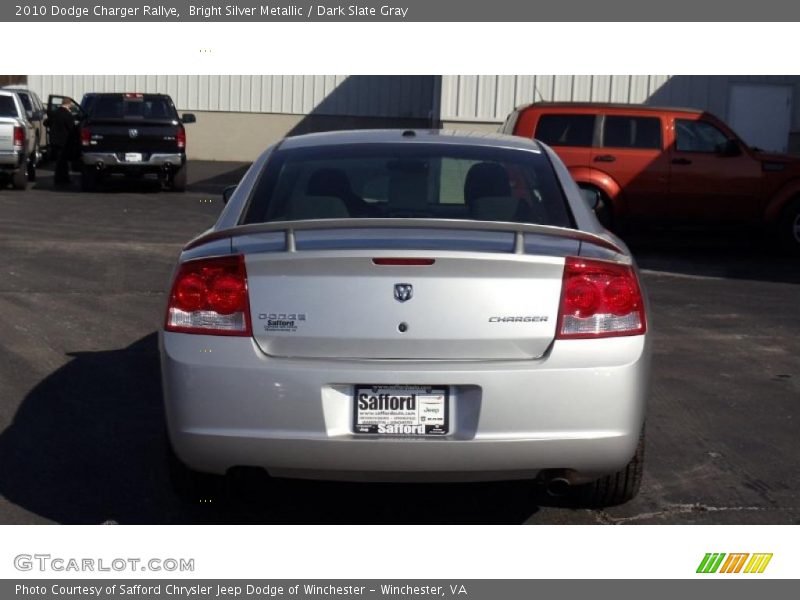 Bright Silver Metallic / Dark Slate Gray 2010 Dodge Charger Rallye