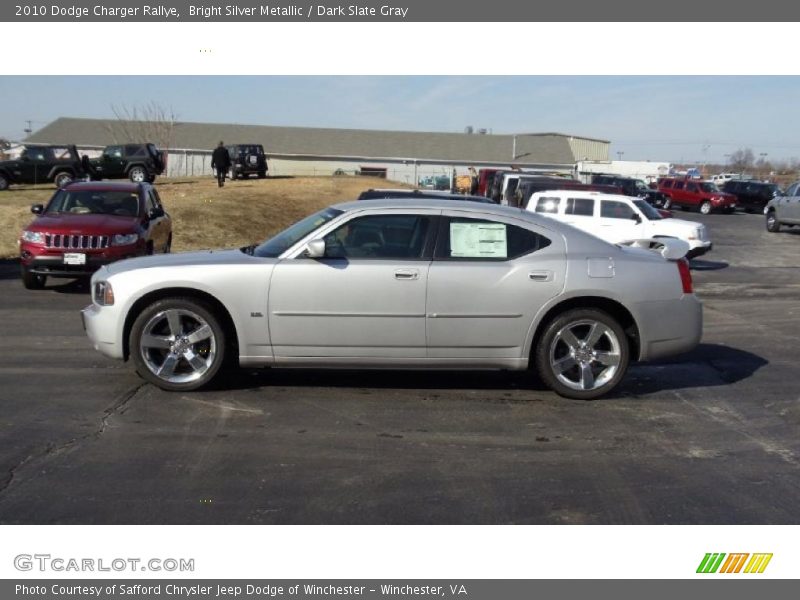 Bright Silver Metallic / Dark Slate Gray 2010 Dodge Charger Rallye