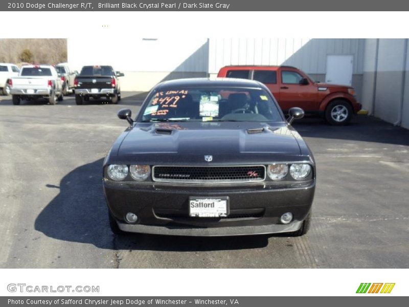 Brilliant Black Crystal Pearl / Dark Slate Gray 2010 Dodge Challenger R/T